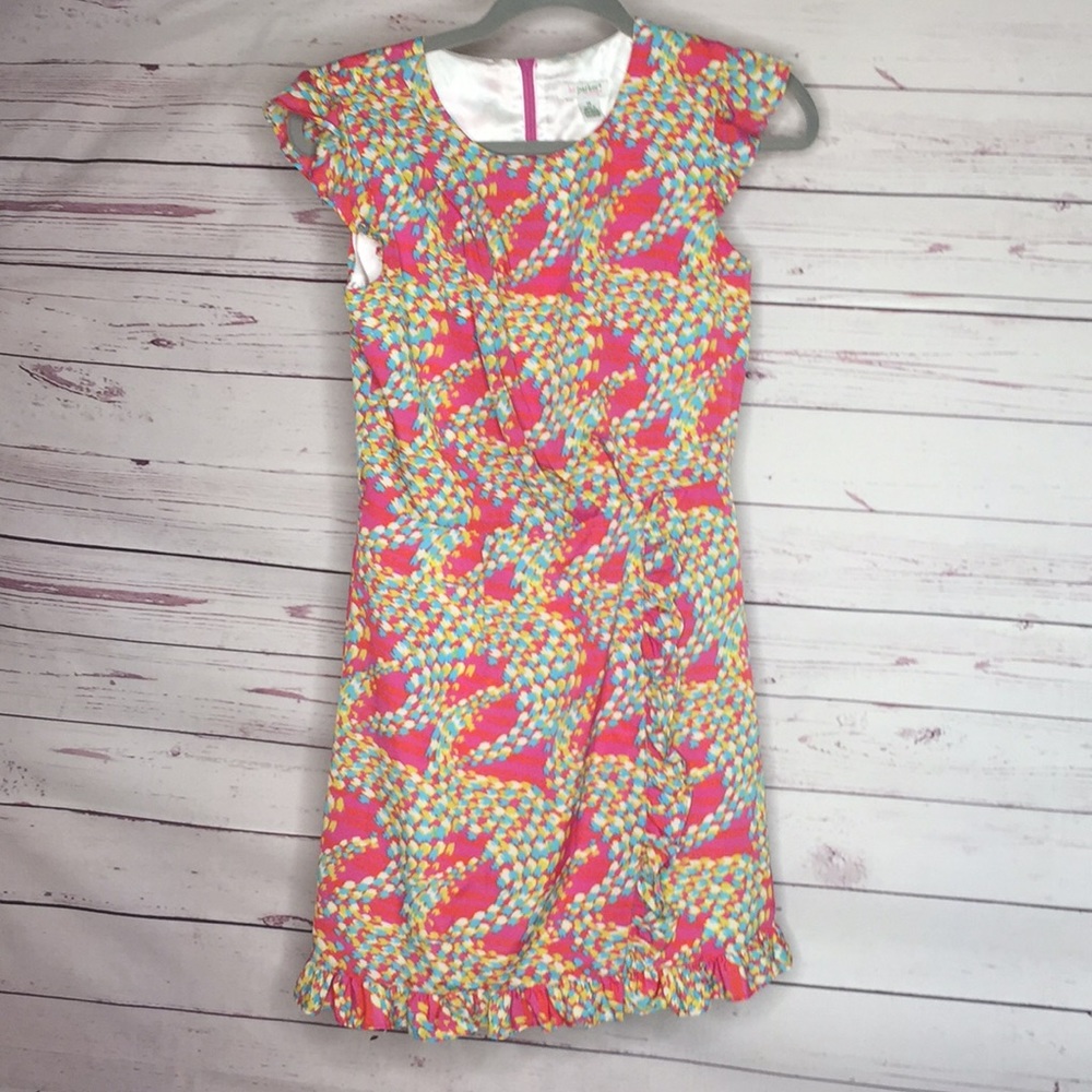 Girls Dress Classy Colorful Size 14